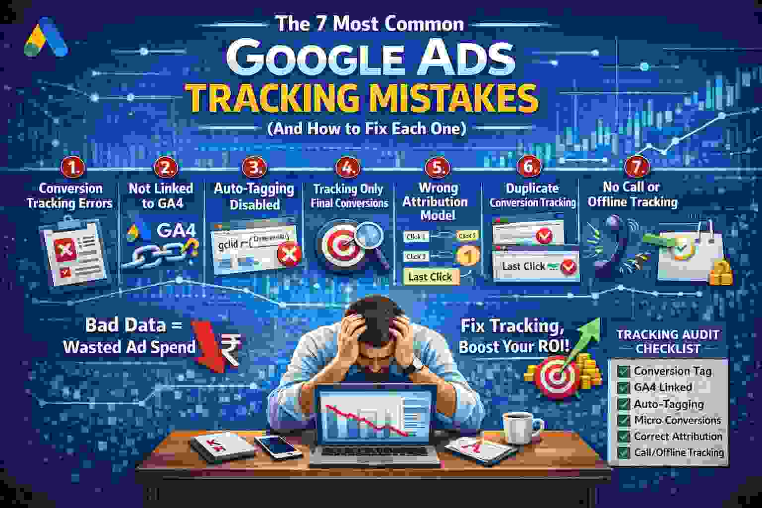 The 7 Most Common Google Ads Tracking Mistakes (and How to Fix Each One)