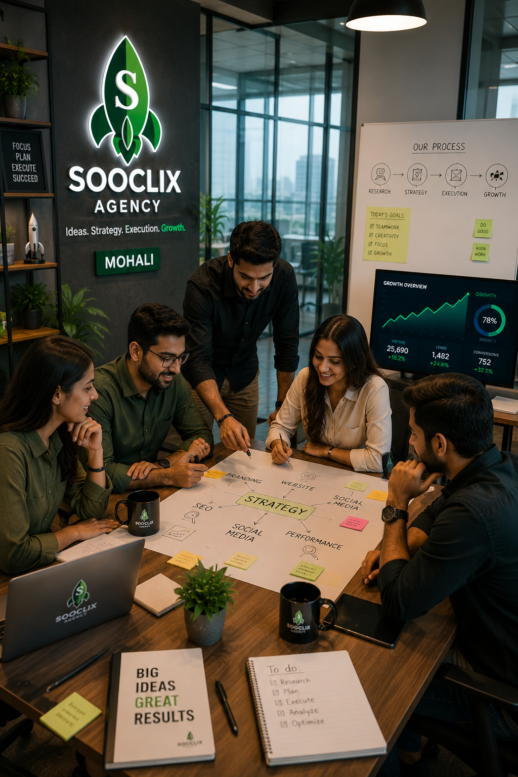 Sooclix digital marketing team serving Mohali IT companies startups and businesses in Punjab