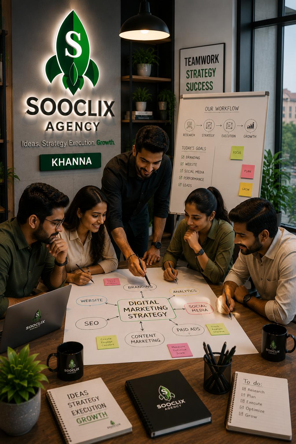 Sooclix digital marketing agency team serving Khanna Punjab businesses near Ludhiana
