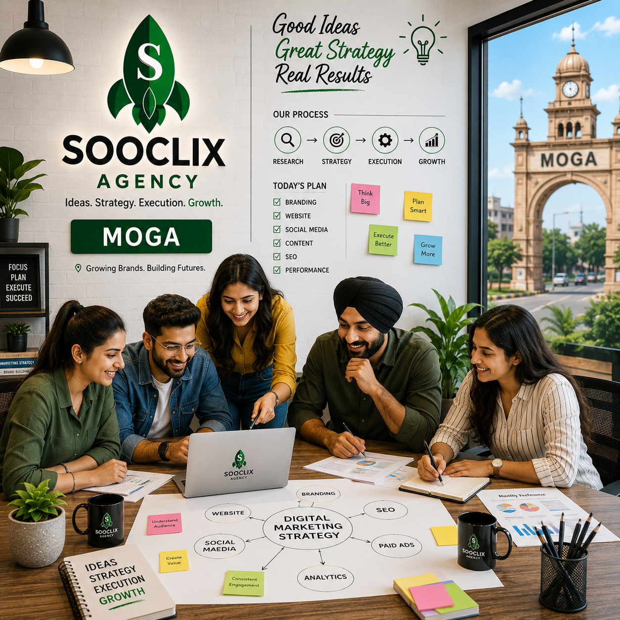 Sooclix digital marketing team serving Moga Punjab businesses