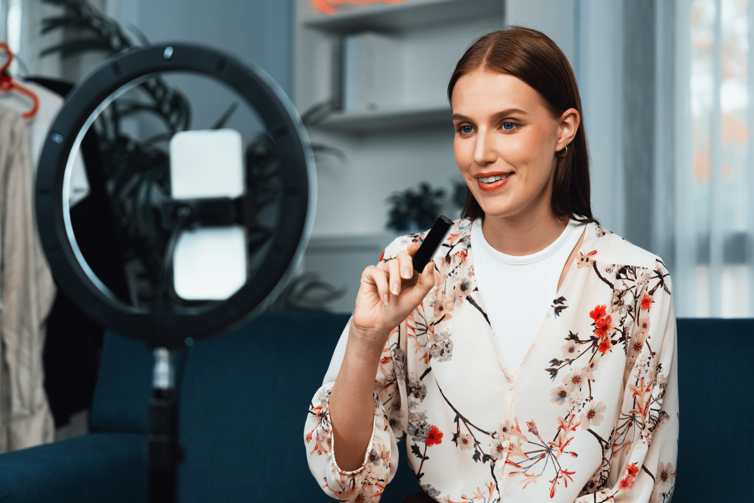 Female influencer creating content for brand campaign — Sooclix influencer marketing services India